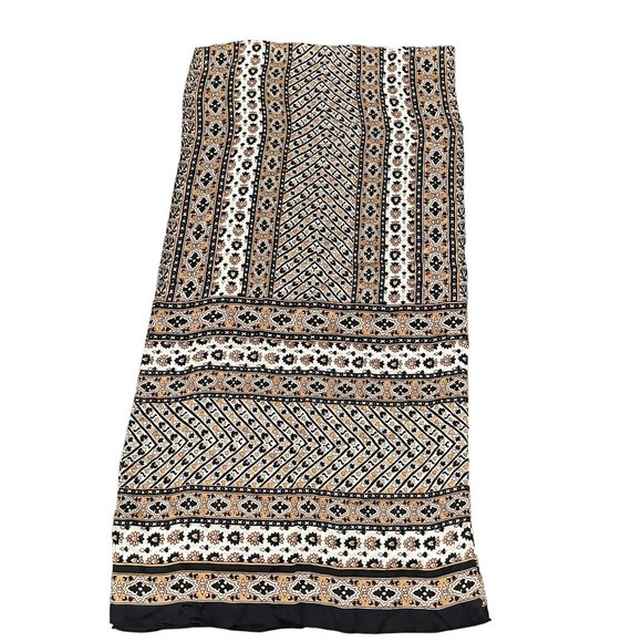 Vince Camuto Brown Silk Scarf 17 x 36 - Picture 4 of 6